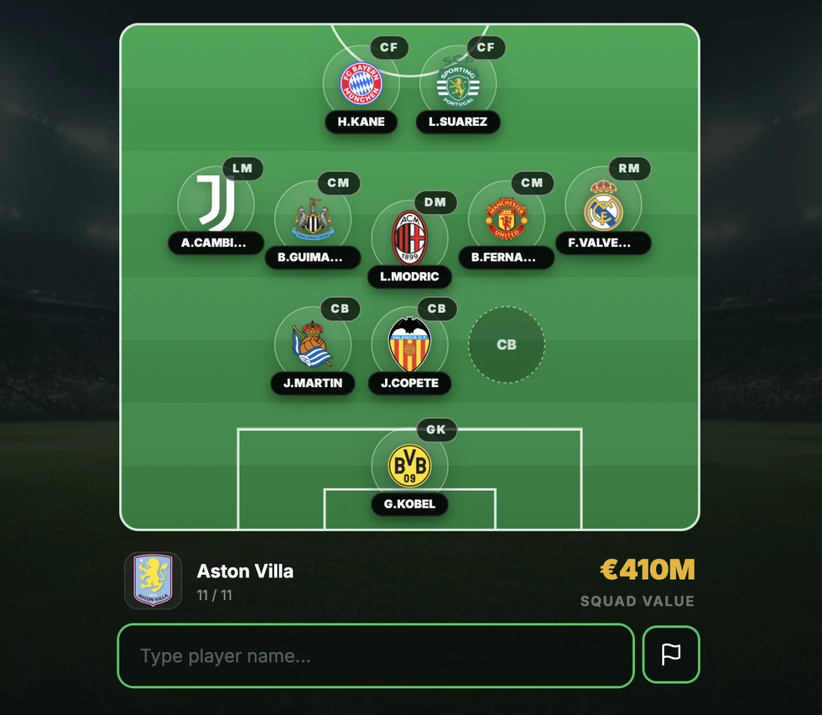 Draft XI completed lineup mock