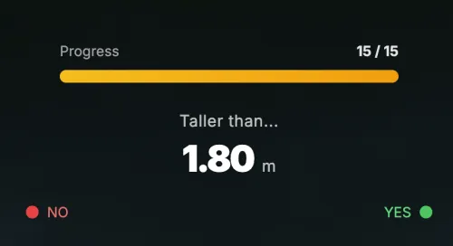 Progress bar and question example